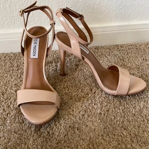 Strappy nude Steve Madden heels